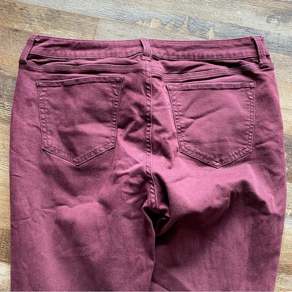 Stylus Skinny Ankle Pants Maroon - Picture 5 of 12